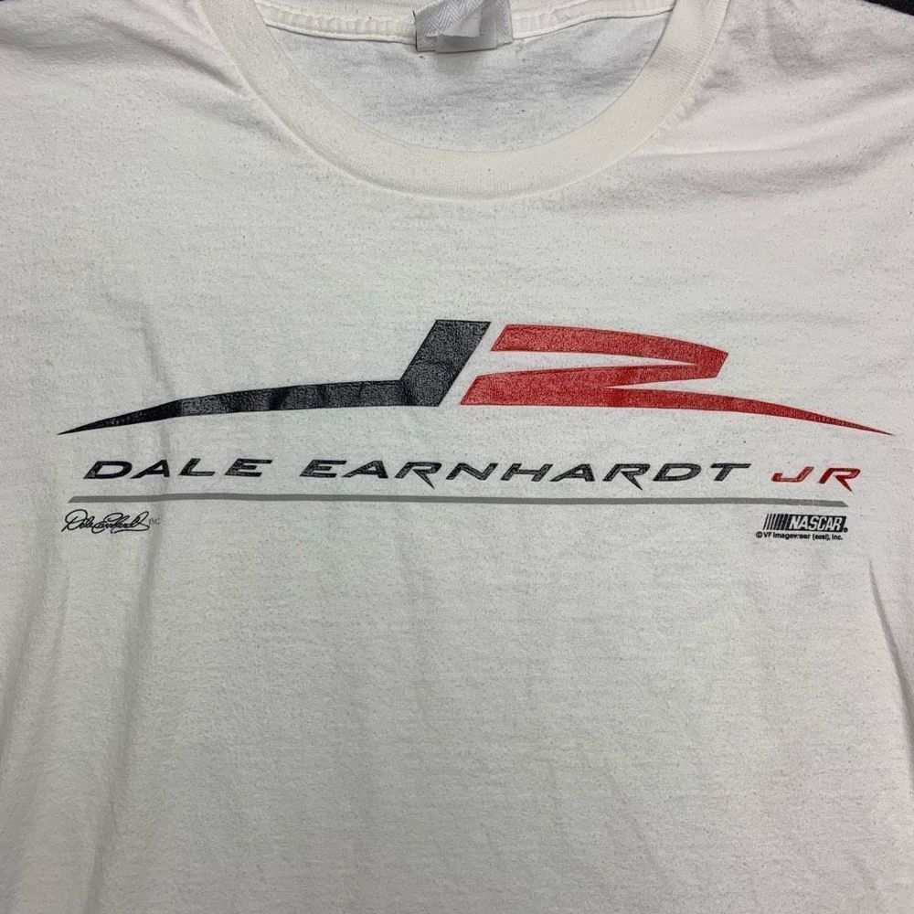 Vintage Chase Authentics Dale EarnhardtJr. #8 Mens L White Long Sleeve T Shirt - Picture 2 of 11